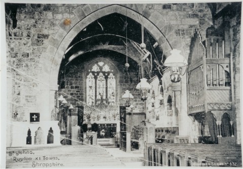 Inside church